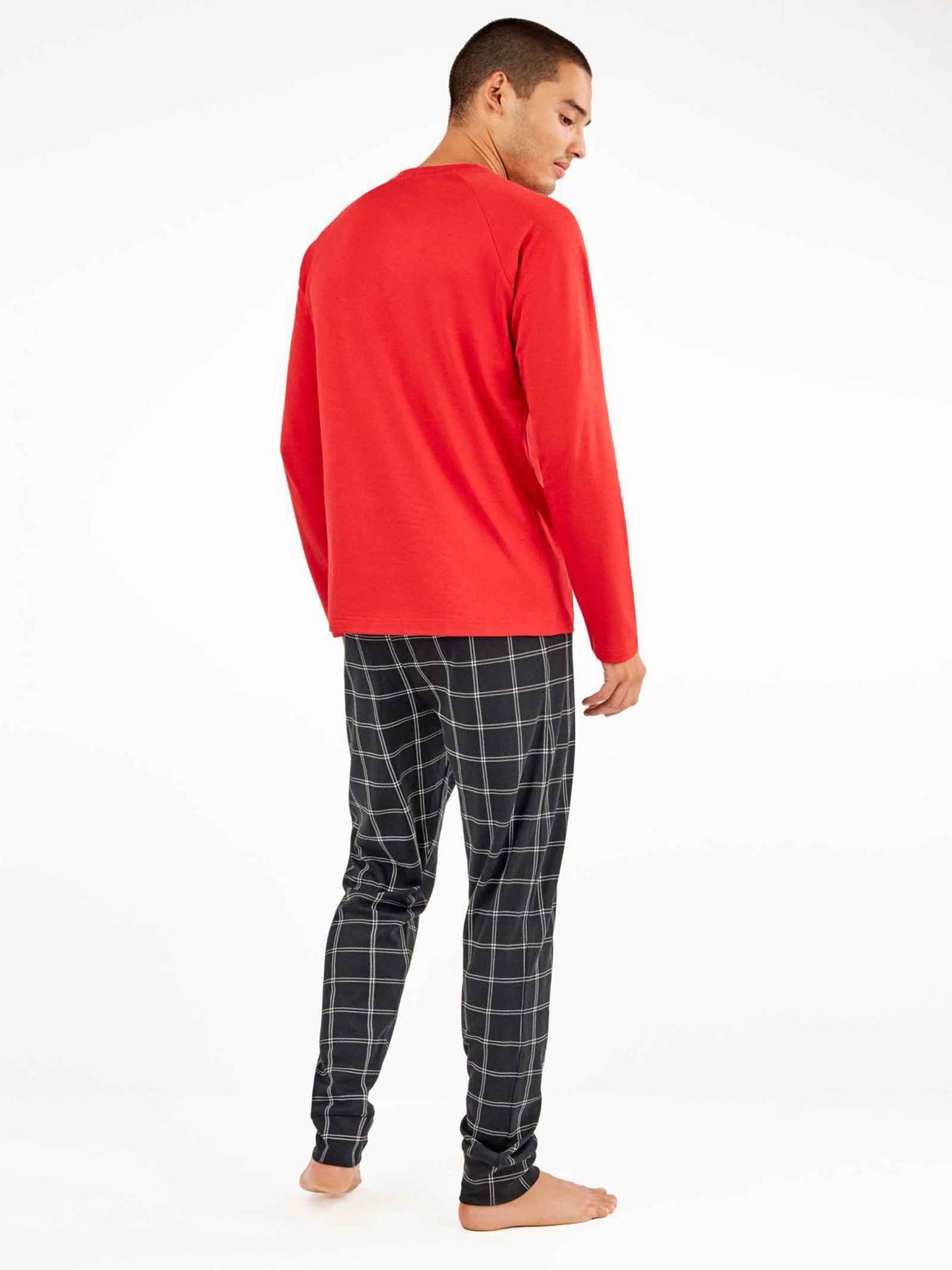 Pijama rojo algodón