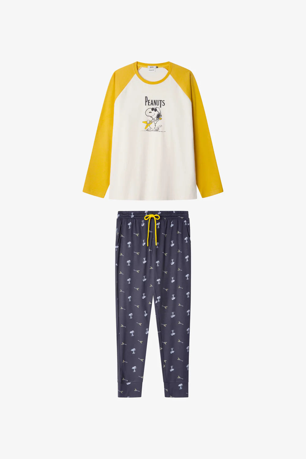 Conjunto pijama hombre Snoopy en punto interlock