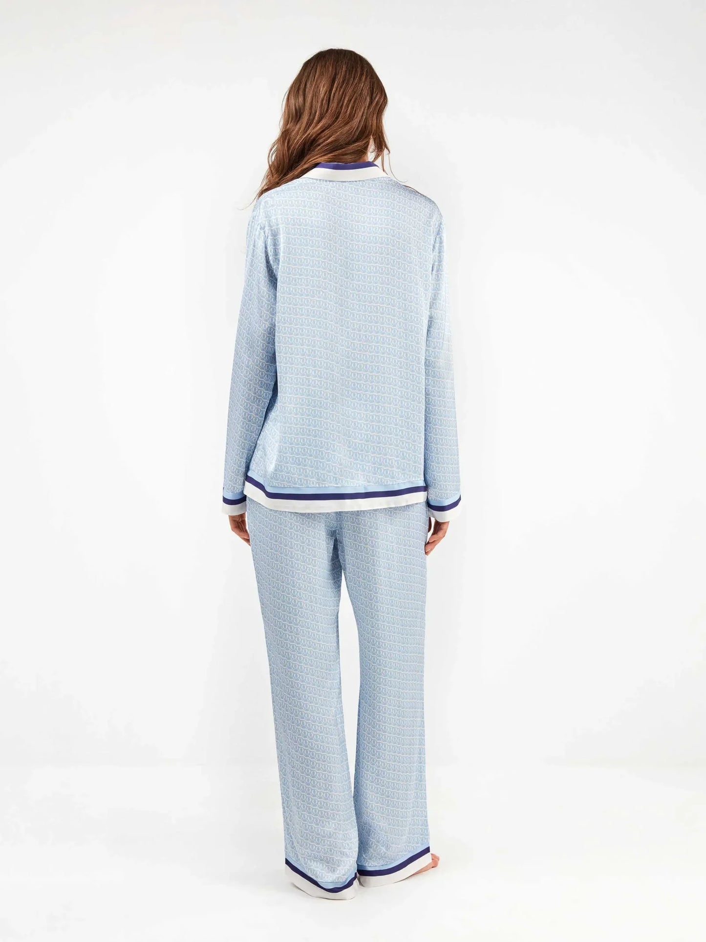 Pijama camisero estampado monogram