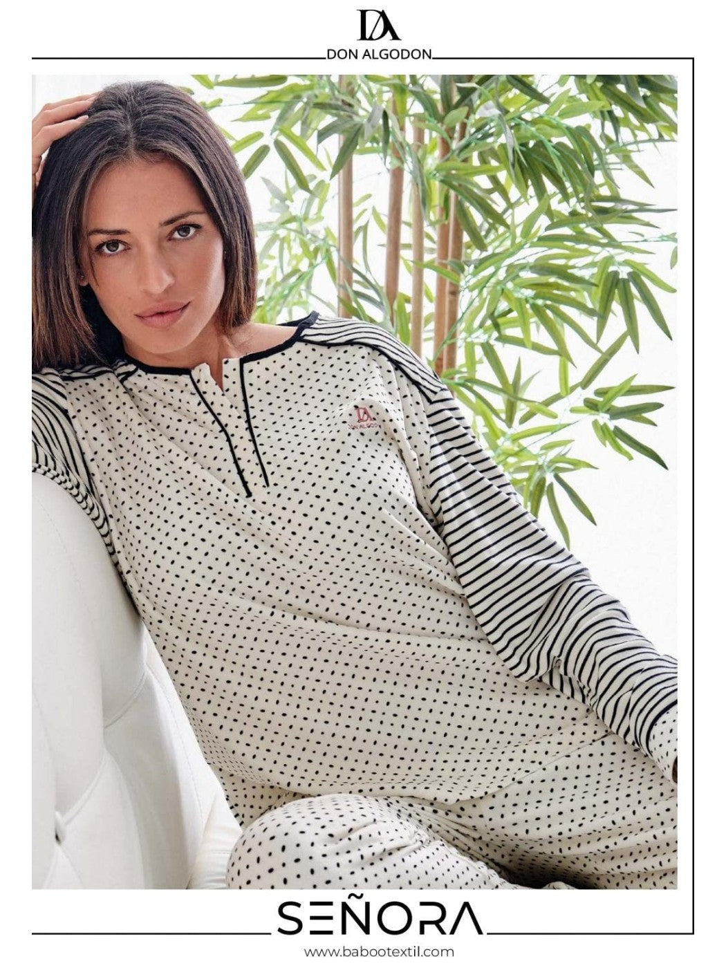 Pijama Velour mujer Don Algodón