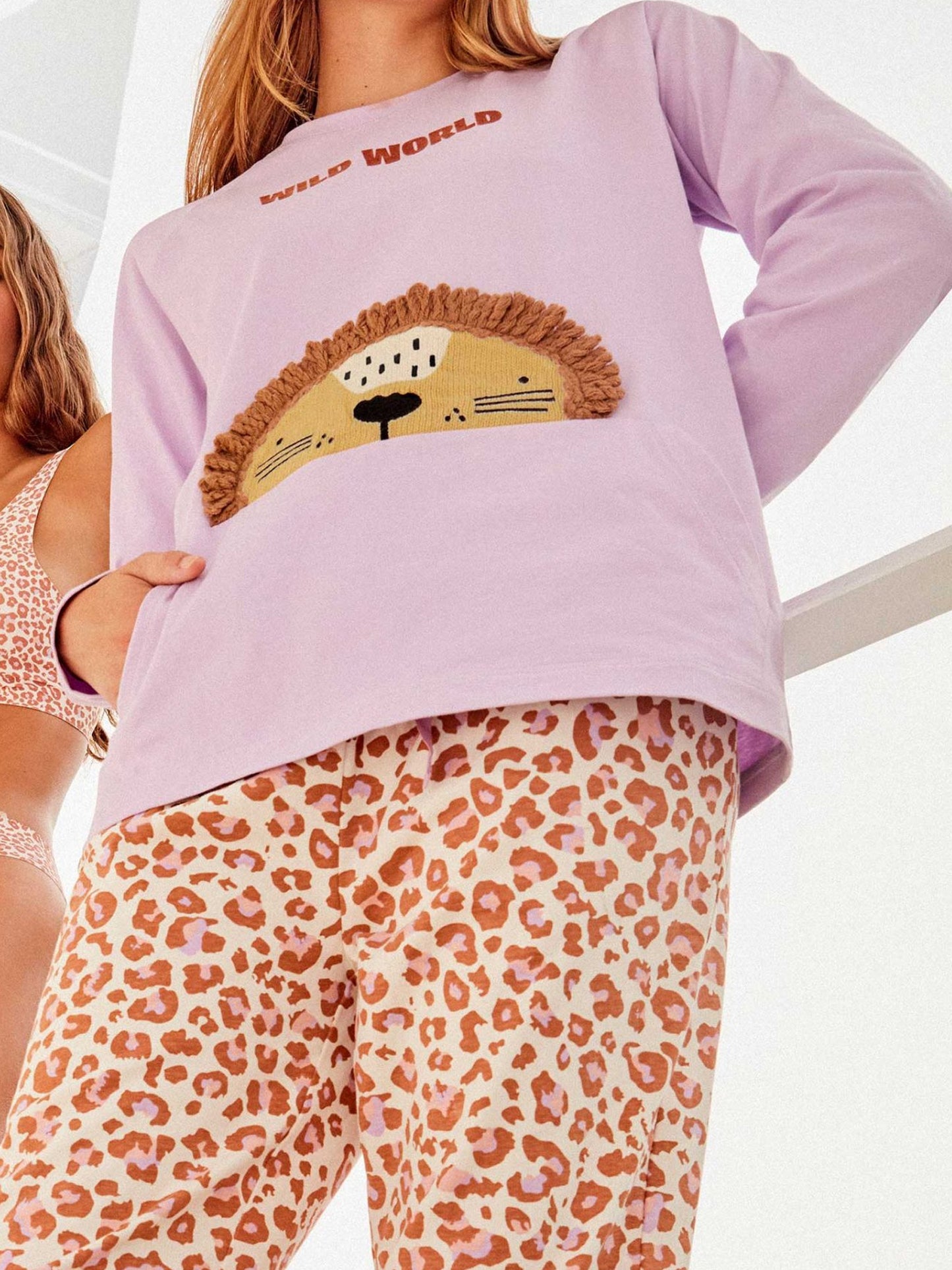 Pijama estamado print animal