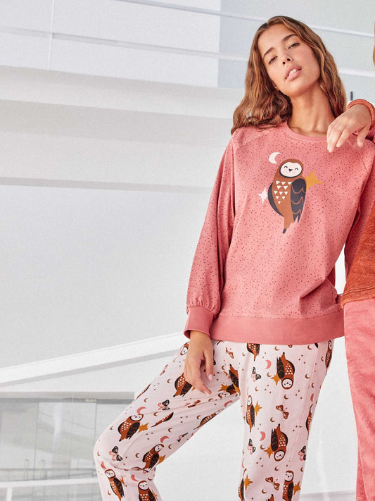 Pijama algodón estampado