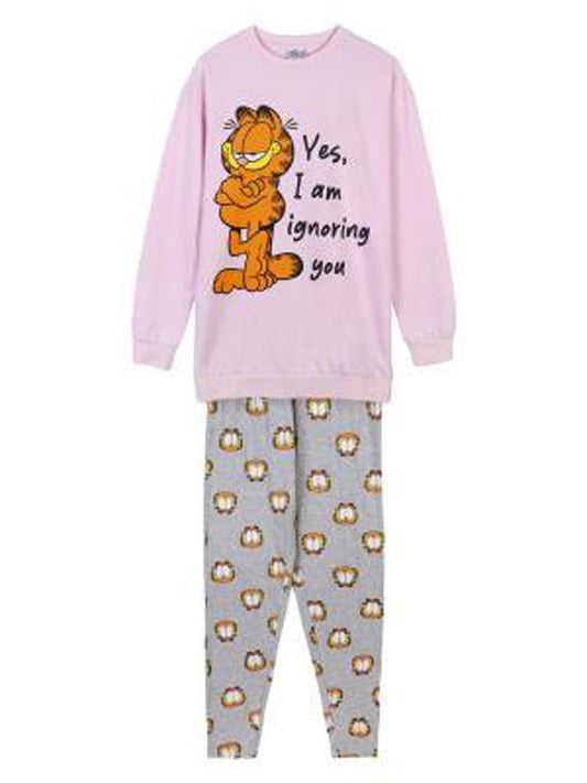 Pijama Largo Cotton Brushed Garfield