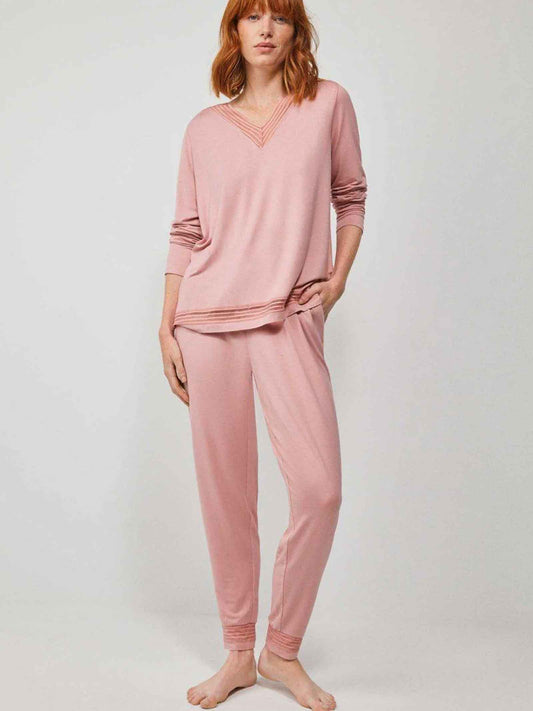 Pijama rosa viscosa