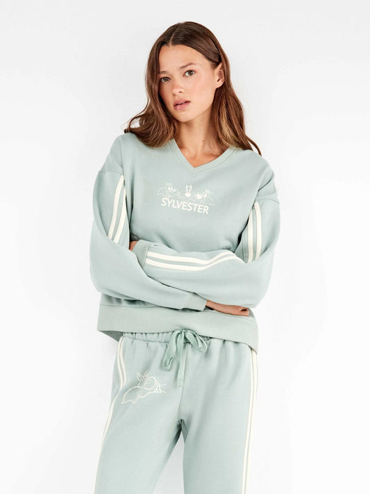 Pijama de Sylvester en felpa perchada