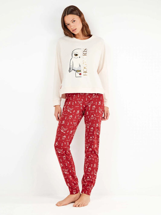 Pijama Harry Potter en punto interlock