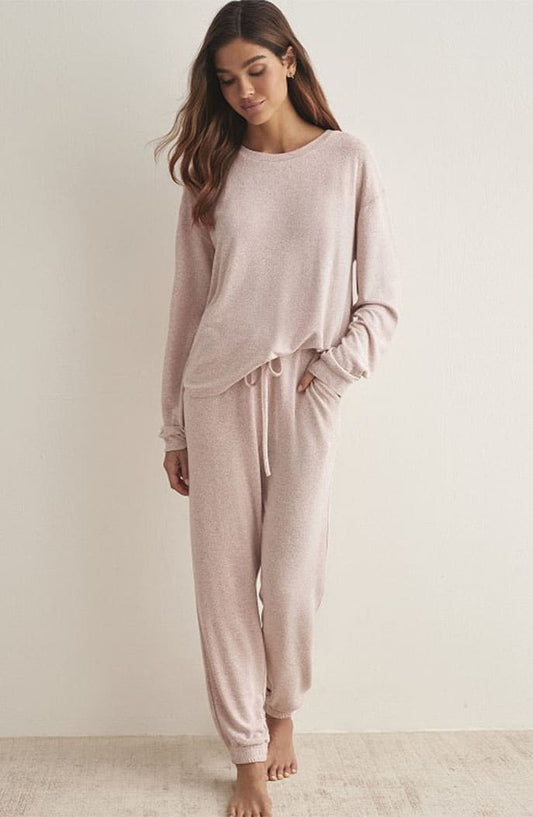 Selmark Pijama Viscosa Rosa Suave Escote Redondo