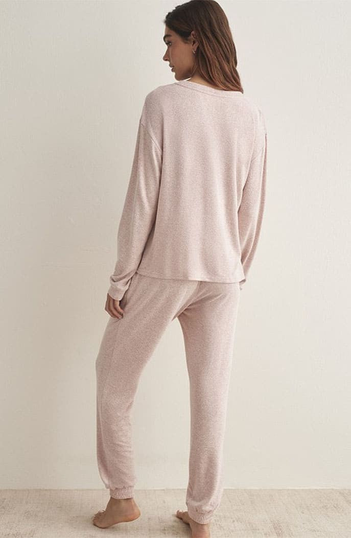 Selmark Pijama Viscosa Rosa Suave Escote Redondo